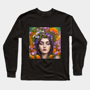 Crown of Flowers Long Sleeve T-Shirt